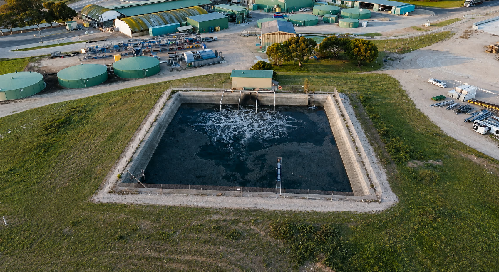 Water filtration plant at the Big River Pork site